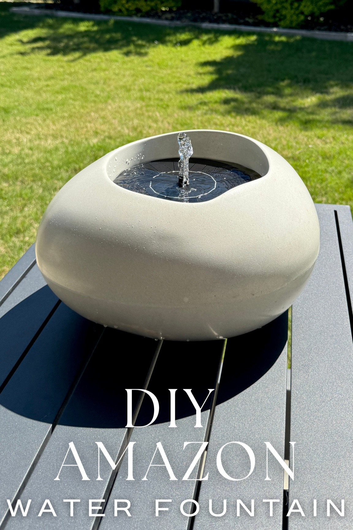 Amazon solar water fountain DIY! I made this for $35! The solar fountain comes with several attachable nozzles to change the height and width of the spray, I didn’t use a nozzle so it had a serene bubbling! Perfect for porch or pool decor! 

#LTKhome #LTKfindsunder50 #LTKSeasonal