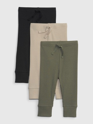 Baby First Favorites TinyRib Pants (3-Pack) | Gap (US)
