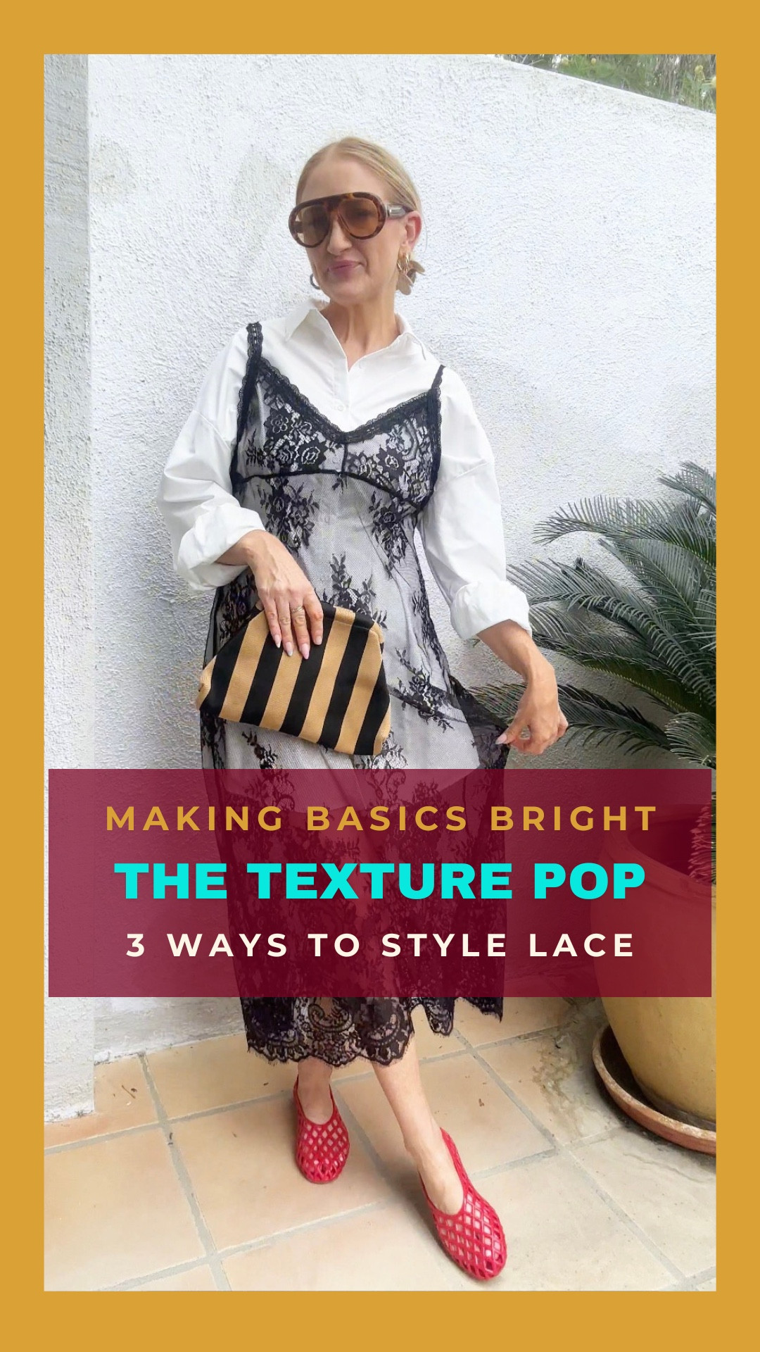 Bringing the Joy Back to Basics with LACE! 🌸✨ I’m a firm believer that the right textures can completely shift your mood. These three lace pieces are my current favorites for adding a high-energy, 'Bright-Not-Beige' touch to my spring rotation. From the delicate hem of the tee dress to the gorgeous flow of the maxi slip, these are the intentional details that make getting dressed so much fun!
Sizing Info: I’m wearing a M in the tee dress and a L in the tank and black slip. Could’ve done a M in the tank! 140 lbs and 5’7” for reference. 

#LTKstyletip #MakingBasicsBright #LaceTrend #SpringFashion2026 #BrightsNotBeige #ElevatedBasics #ColorTheory #LaceOutfit #JoyfulStyle #VibrantWardrobe

How to style lace outfits for spring, making basics bright fashion series, colorful spring outfit inspiration, elevated everyday basics for women, styling an asymmetrical lace tank top, how to wear a lace maxi slip dress, colorful lace-bottomed tee dress, vibrant wardrobe staples, brights not beige style tips, feminine texture trends 2026, joyful fashion creator recommendations, layering lace for spring, aesthetic outfit ideas for fair skin, modern bohemian lace styling, best lace pieces for an elevated capsule wardrobe

#LTKgrwm #LTKootd #LTKFestival