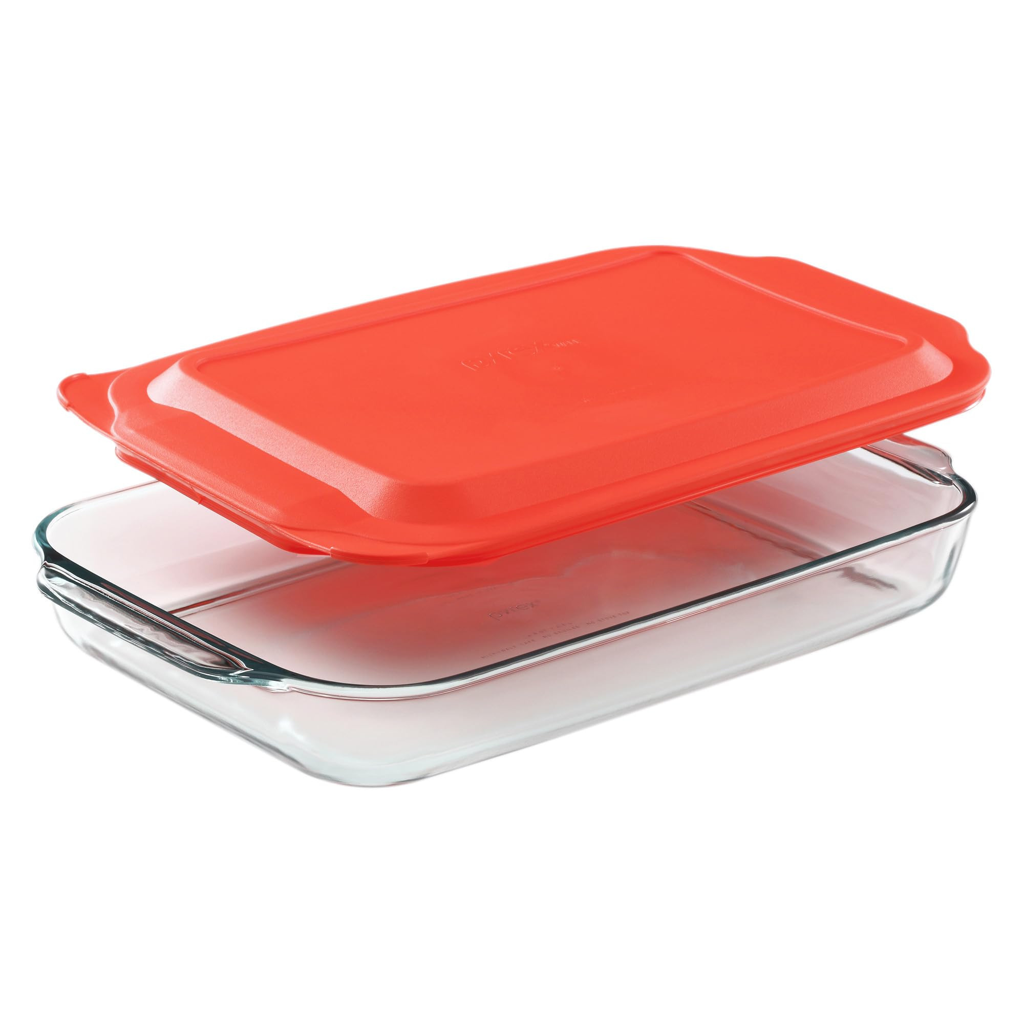 Pyrex Basics 3 QT Glass Baking Dish With Plastic Lid, Casserole Dish, Glass Food Container, Oven,... | Amazon (US)