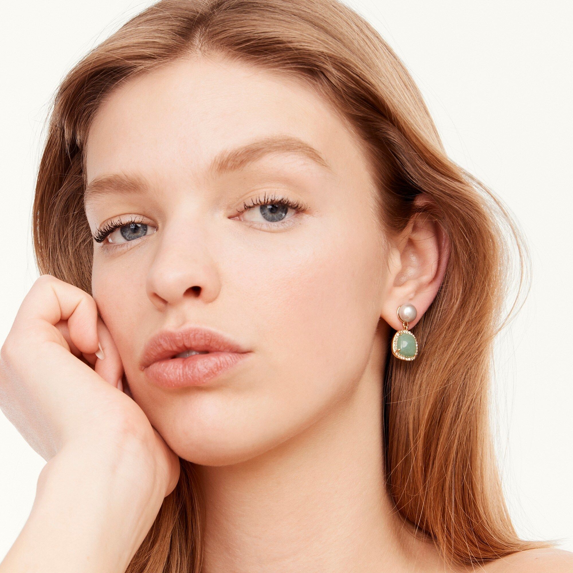 Pavé drop earrings | J.Crew US