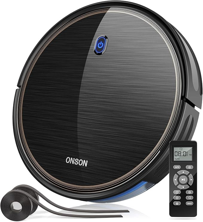 Robot Vacuum, GOOVI by ONSON 2100Pa Upgrade Robotic Vacuum Cleaner with Gyroscope, Self-Charging ... | Amazon (US)