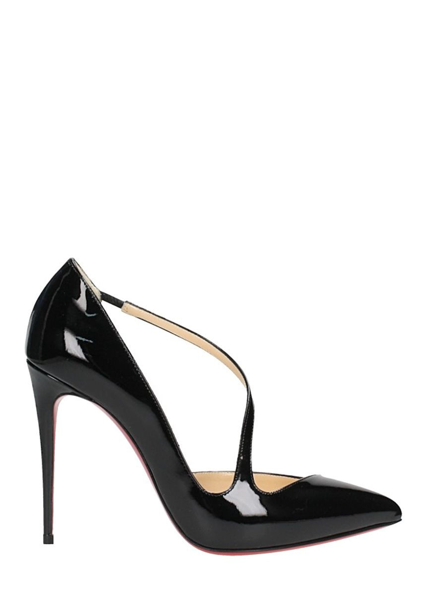 Christian Louboutin Jumping 100 Black Patent Leather Pumps | Italist.com US