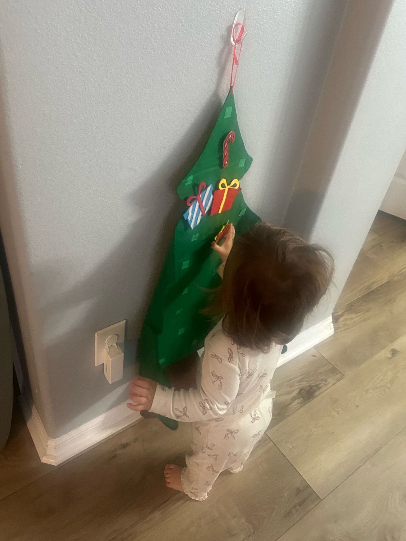 Perfect toddler activity, decorating fabric Christmas tree 🎄🥰🩷

#LTKHoliday #LTKSeasonal #LTKmomlife