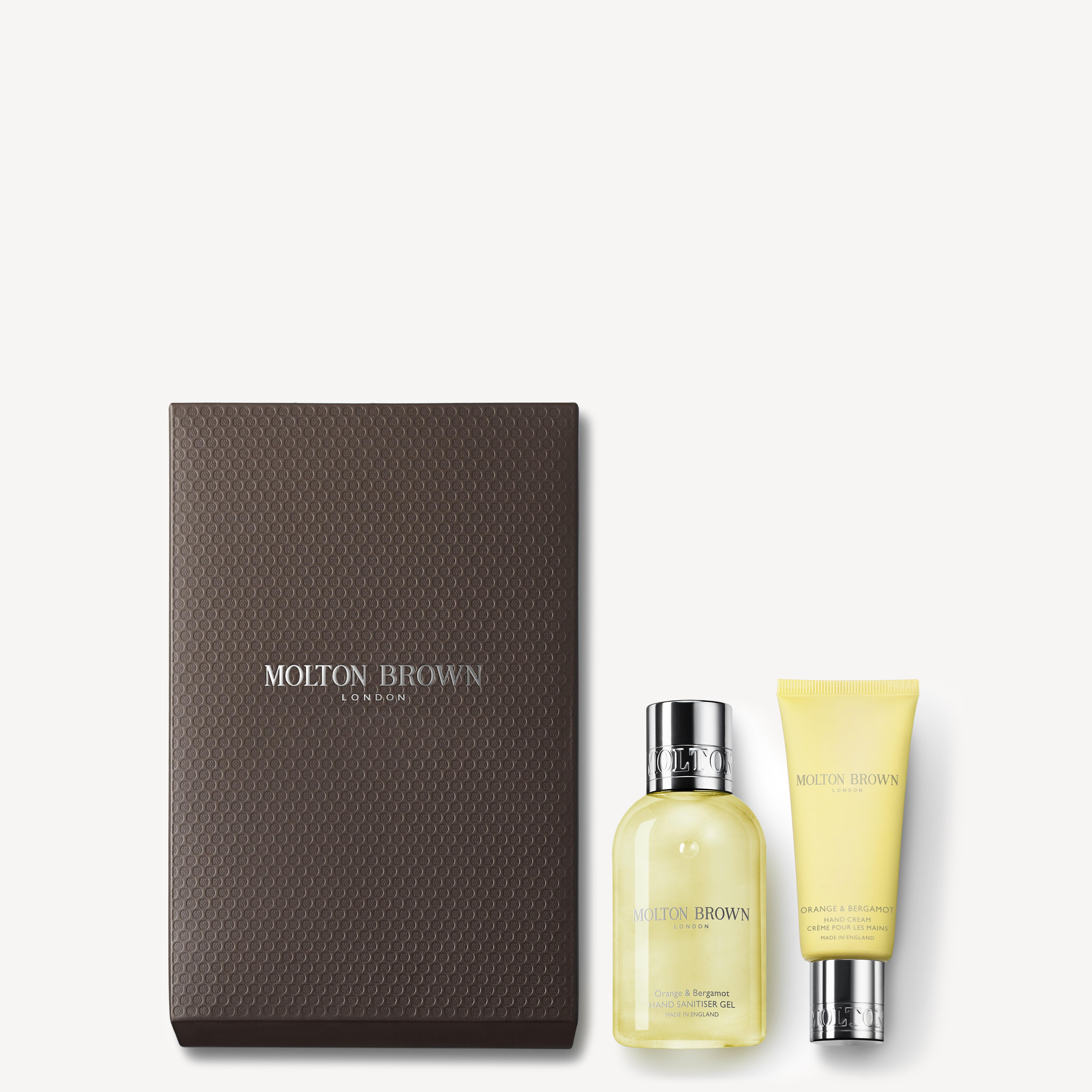 Orange & Bergamot On-the-go Hand Sanitiser Gel and Cream Gift Set | Molton Brown (UK)