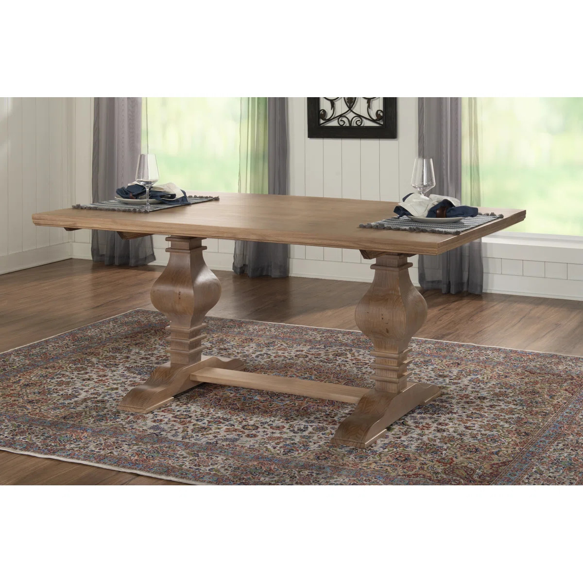 Lochlan Pine Solid Wood Dining Table | Wayfair North America