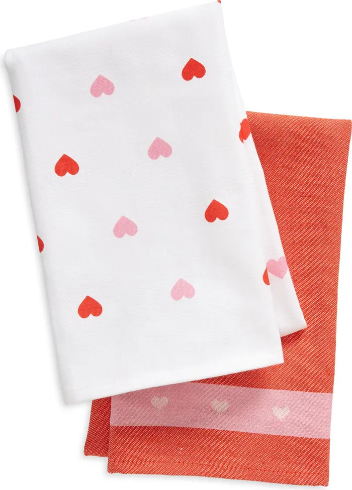 Now Designs Valentine Set of 2 Cotton Tea Towels | Nordstrom | Nordstrom
