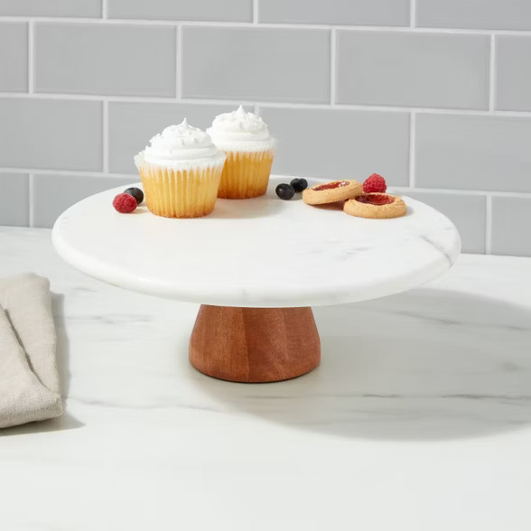 Marble and Wood Cake Stand - Project 62™ | Target