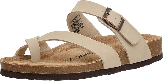 CUSHIONAIRE Men's Luna-M Cork footbed Sandal with +Comfort | Amazon (US)