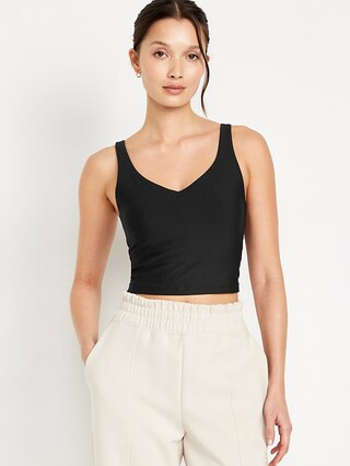 Light Support PowerSoft Longline Sports Bra | Old Navy (US)