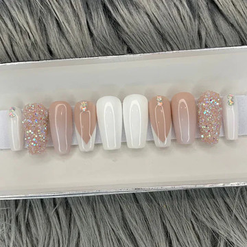 Click for more info about Press on Nails Christmas Short for Short Press on Nail Coffin - Etsy