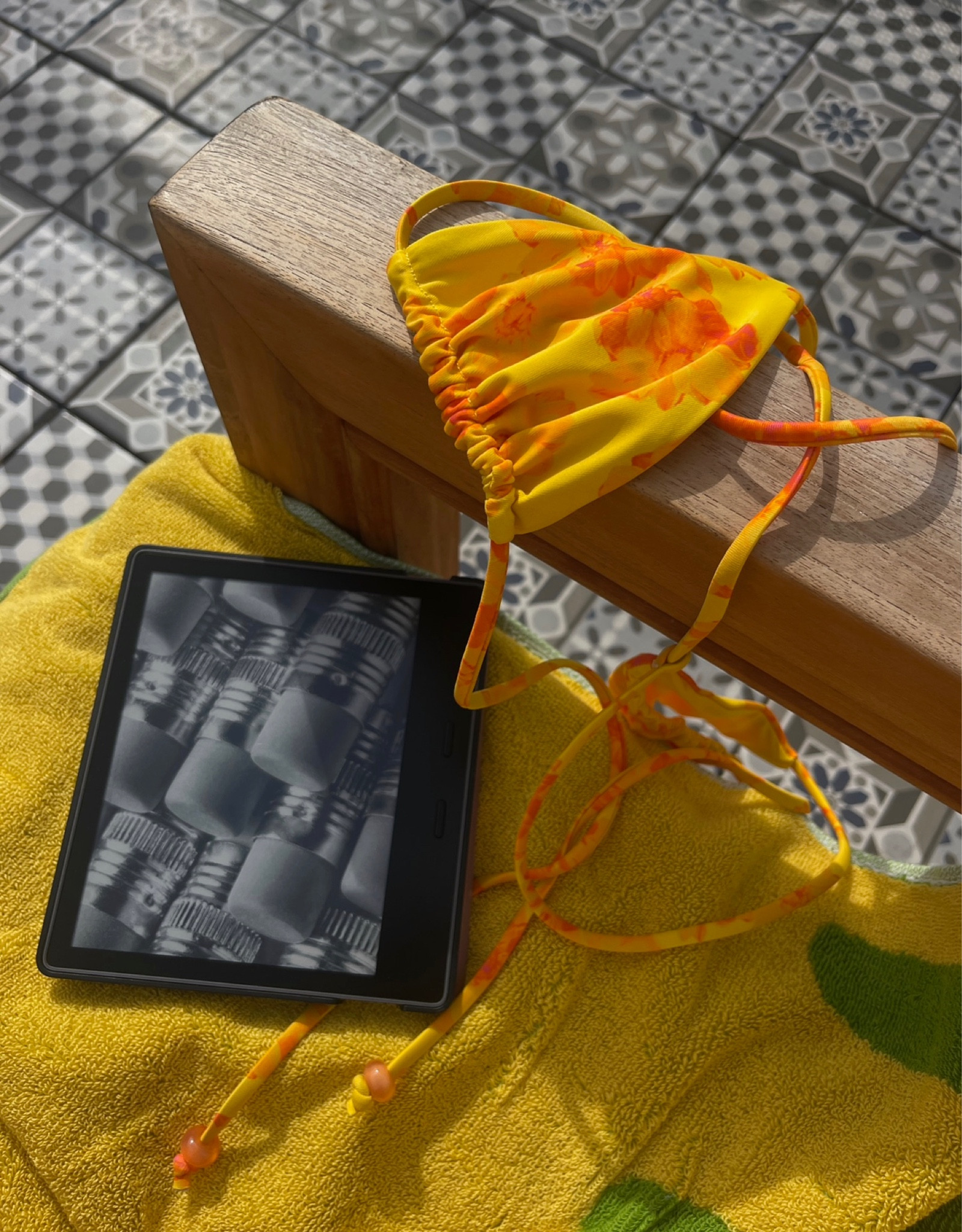 437 yellow and orange floral bikini top & bottom + kindle #swimwear #kindle 

#LTKtravel #LTKswim #LTKstyletip