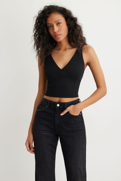 Saige Square Neck Corset Top $44.95 | Dynamite Clothing