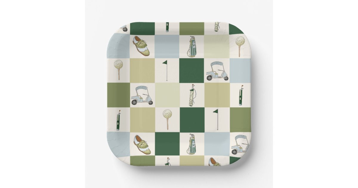 Golf Par Tee  Paper Plates | Zazzle | Zazzle