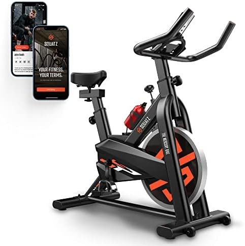 SQUATZ Stationary Cycling Bike Exerciser - Indoor Magnetic Exercise Bicycle With Training Console... | Amazon (US)