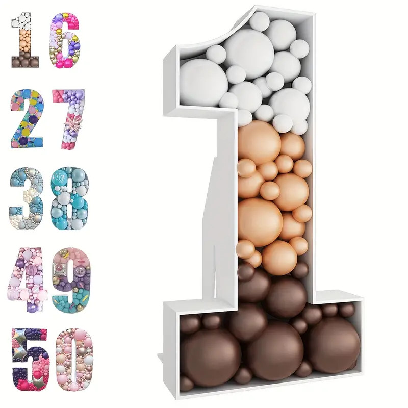 Mosaic Balloon Frame Number 0 9 Light Marquee Extra Large - Temu | Temu Affiliate Program