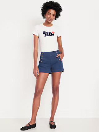 High-Waisted Mariner Shorts -- 3-inch inseam | Old Navy (US)