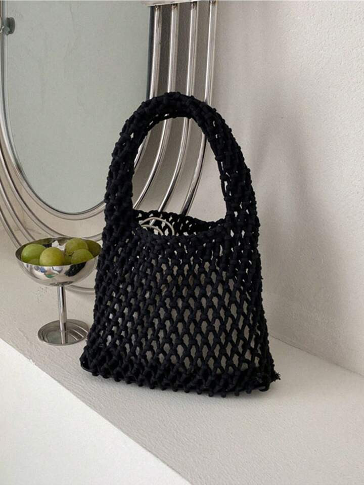 1 Piece Set Of Polyester Thread Hook Mesh Eyelid Bottom Multicolor Solid Color  String  Knitting ... | SHEIN