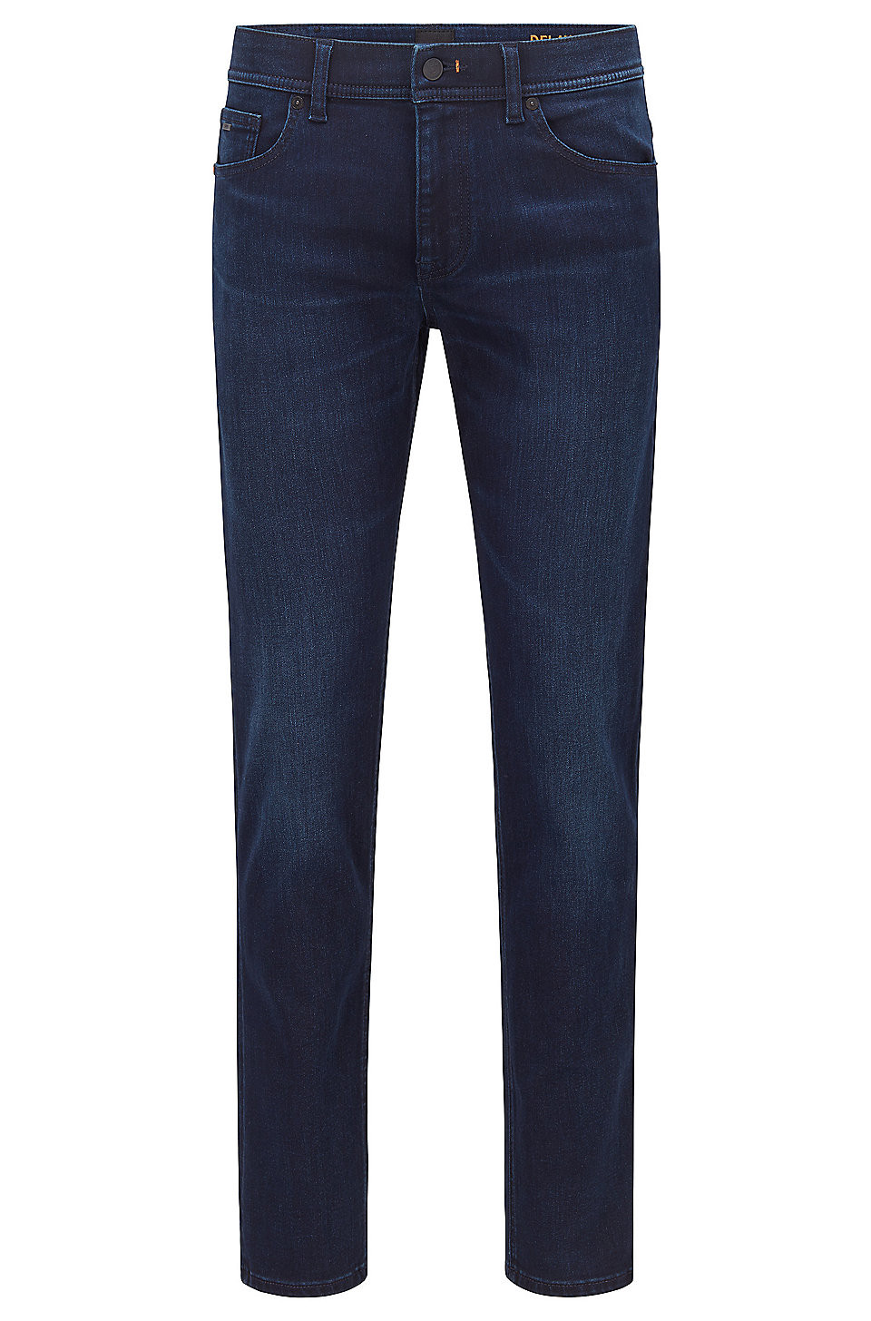 BOSS - Slim-fit jeans in dark-blue super-stretch denim | Hugo Boss (UK)
