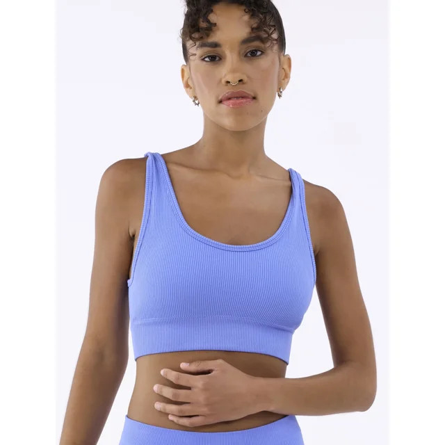 No Boundaries Double Scoop Seamless Bra, Women’s and Women’s Plus | Walmart (US)