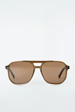 OVERSIZED SQUARE-FRAME AVIATOR SUNGLASSES | COS UK