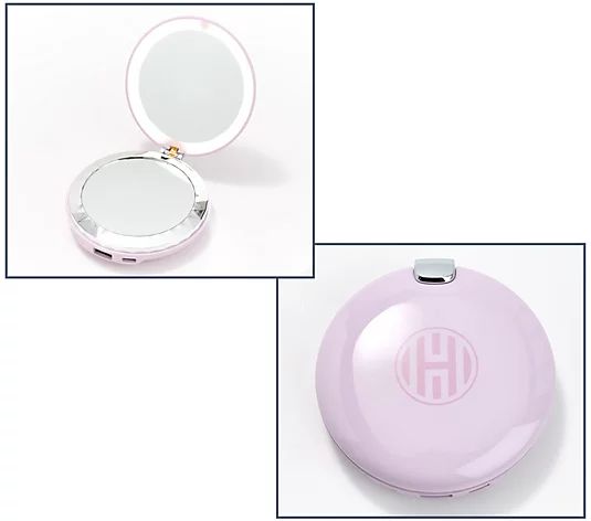 HALO 3-in-1 Compact Mirror w/ Light and 5,000mAh Power Bank - QVC.com | QVC