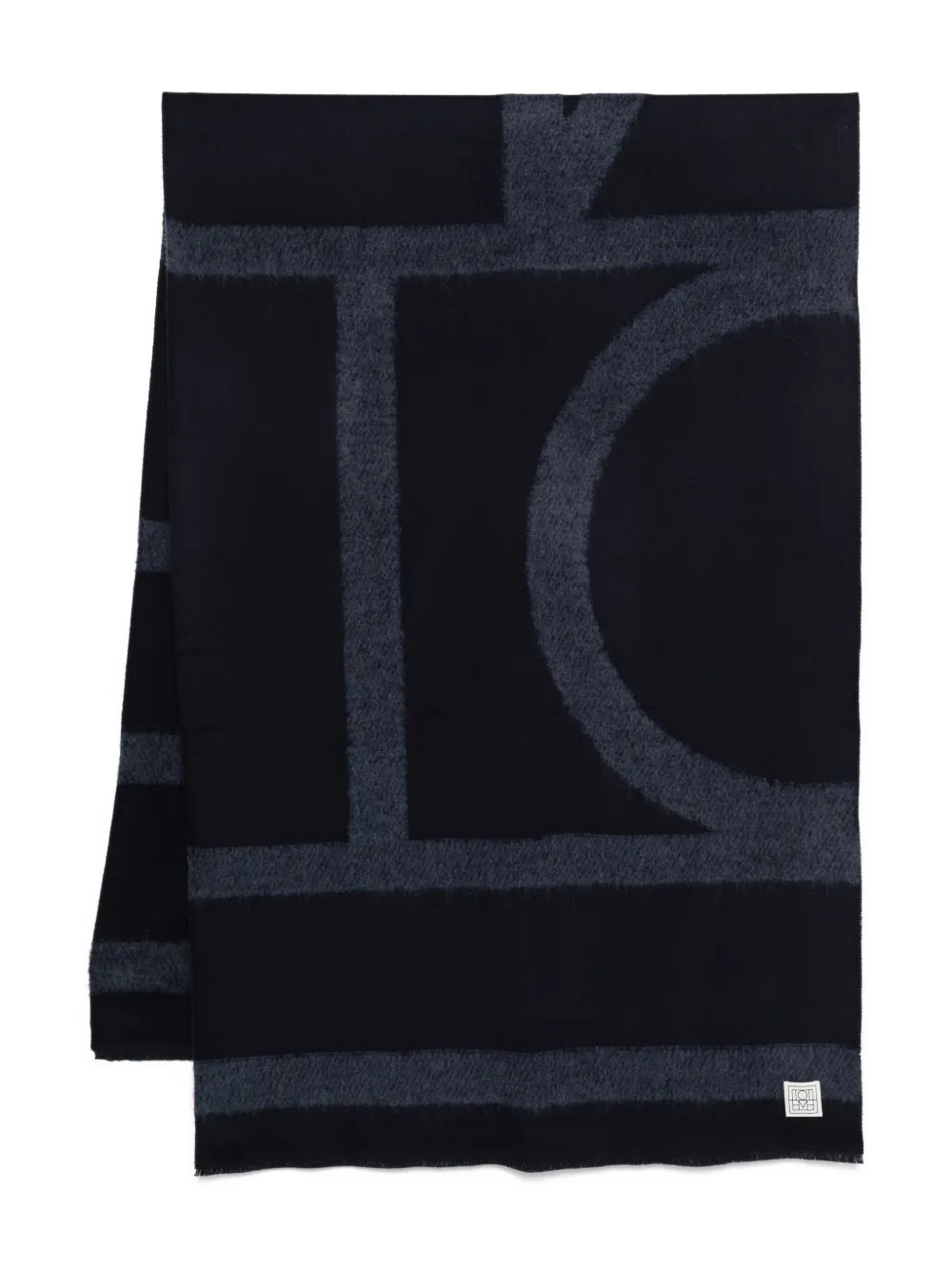 TOTEME monogram-print Scarf | Blue | FARFETCH | Farfetch Global