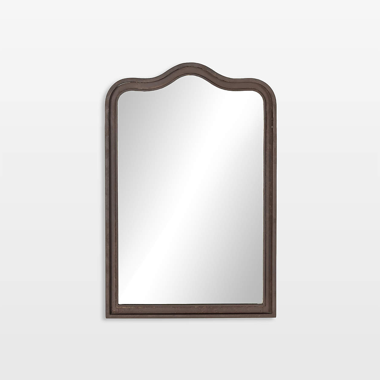 Marguerite Iron Wall Mirror 20" x 29.75" | Crate & Barrel | Crate & Barrel