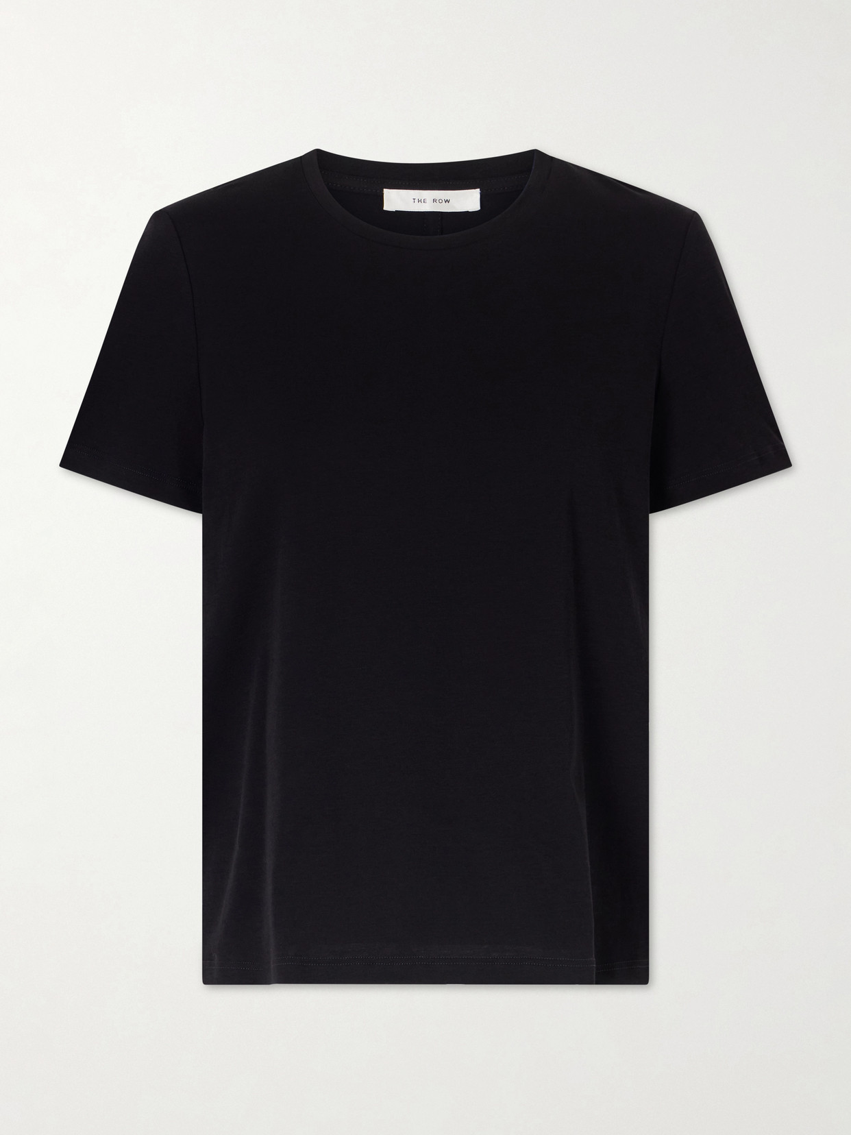 The Row - Wesler Cotton-jersey T-shirt - Black | NET-A-PORTER (US)