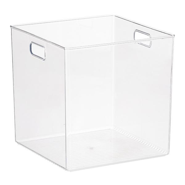 iDesign Large Linus Cube Bin w/ Handles ClearBy iDesign5.05 Reviews$37.99/eaOr 4 payments of $9.5... | The Container Store