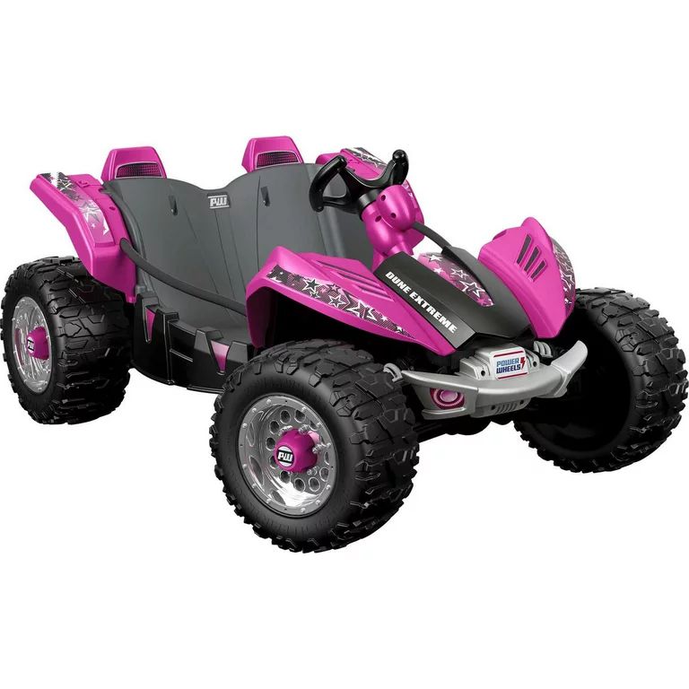 12V Power Wheels Dune Racer Extreme Battery-Powered Ride-On Vehicle with Charger, Pink | Walmart (US)