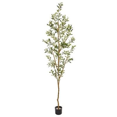 Nearly Natural 82” Artificial Olive Tree | Target