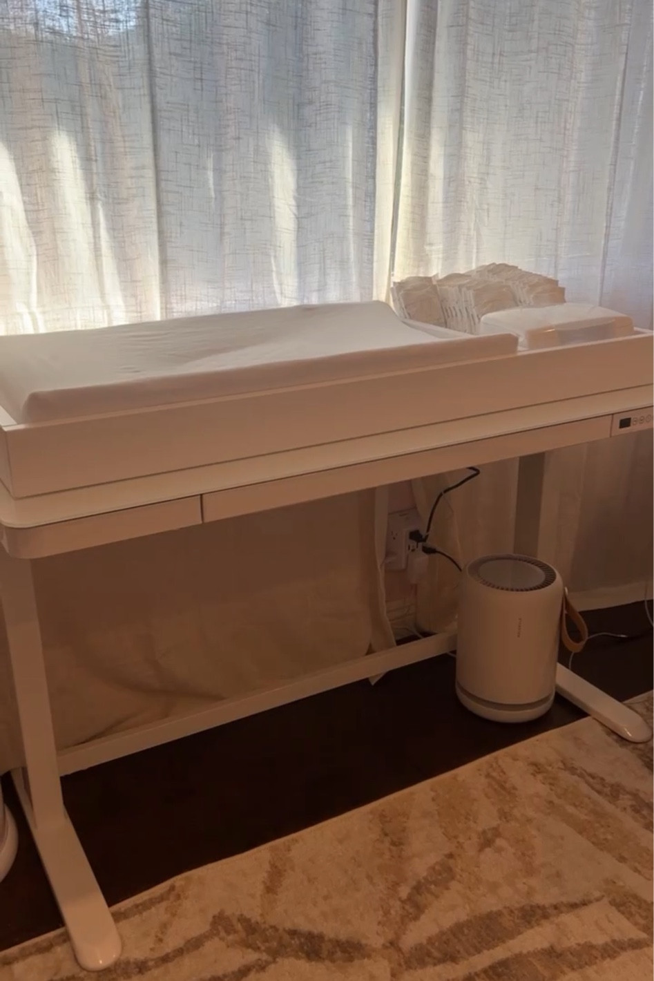 Standing desk. Automatic desk nursery. Changing table for nursery 

#LTKhome #LTKkids #LTKbaby