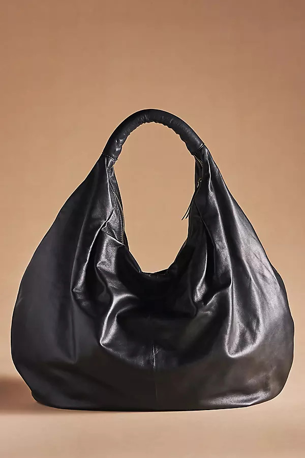 Slouchy Oversized Leather Tote | Anthropologie (US)
