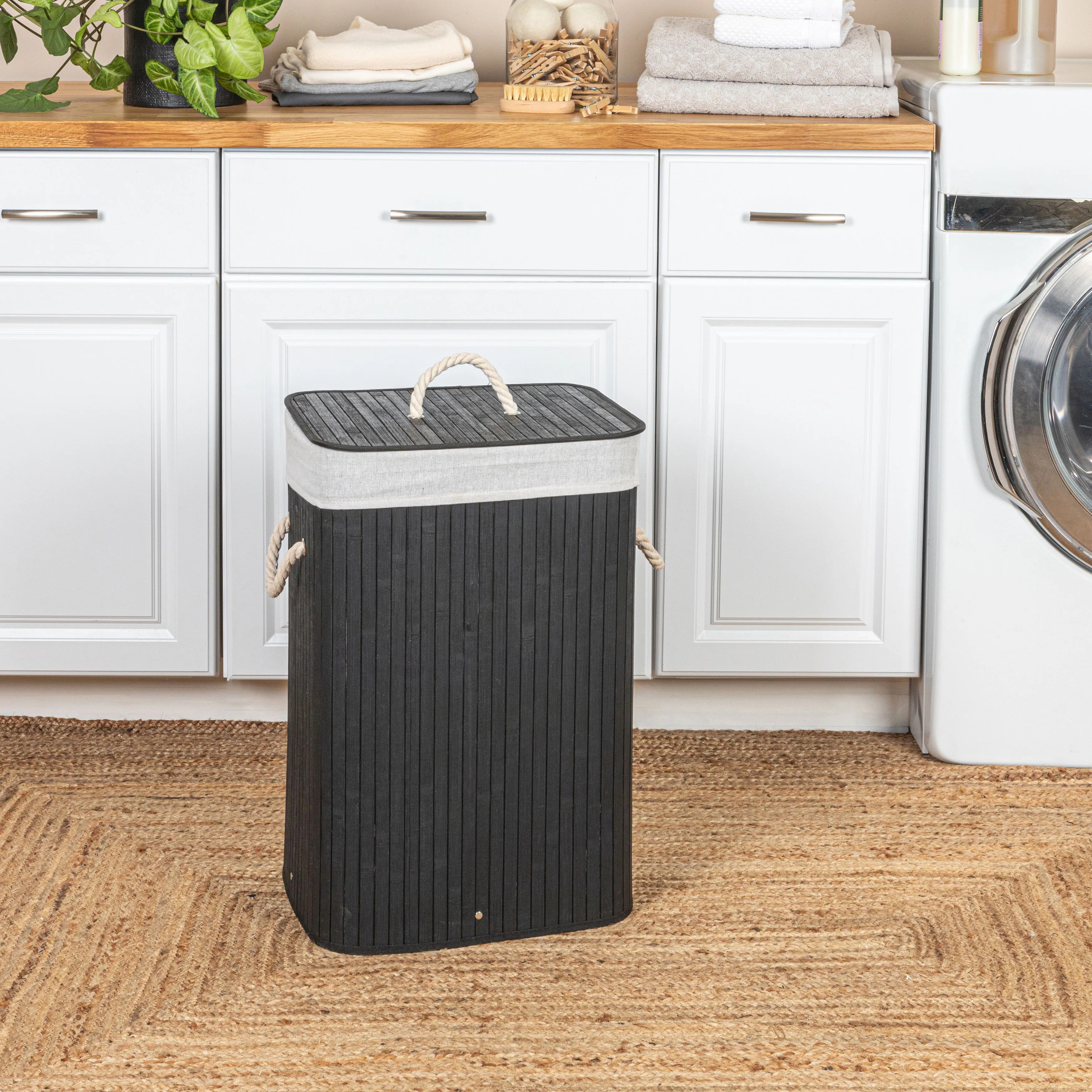 Grove Bamboo Laundry Hamper with Handles | Wayfair North America