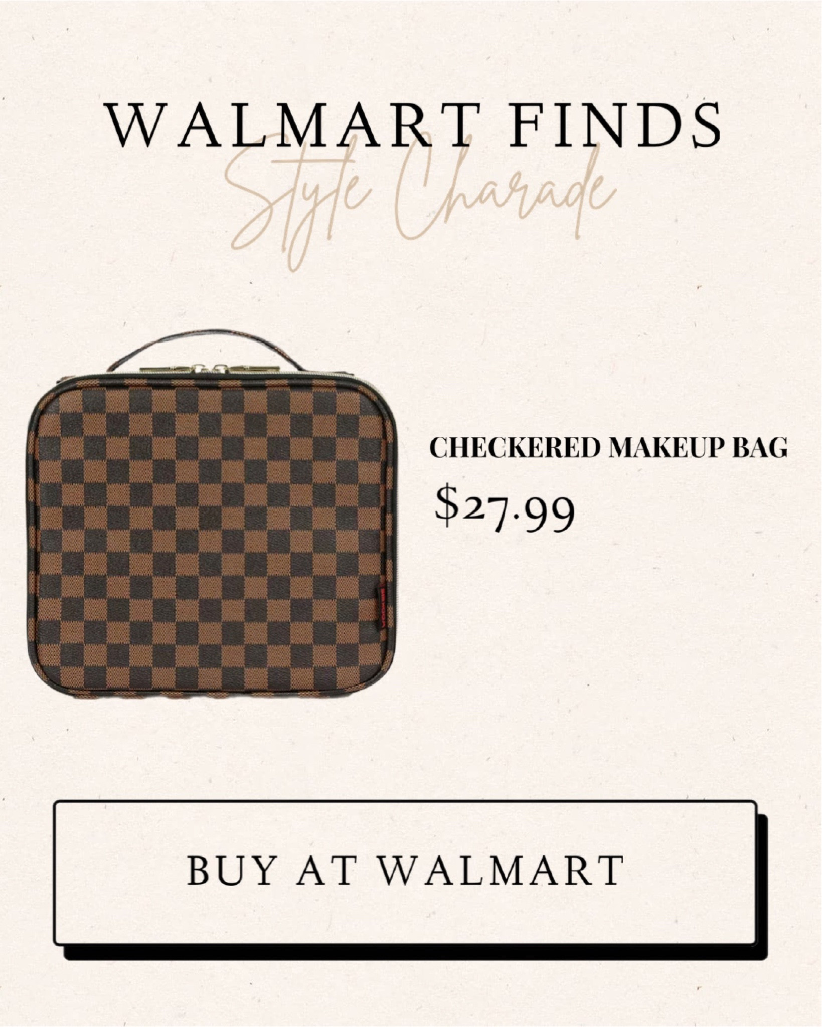 Checkered Makeup Bag, Makeup … curated on LTK