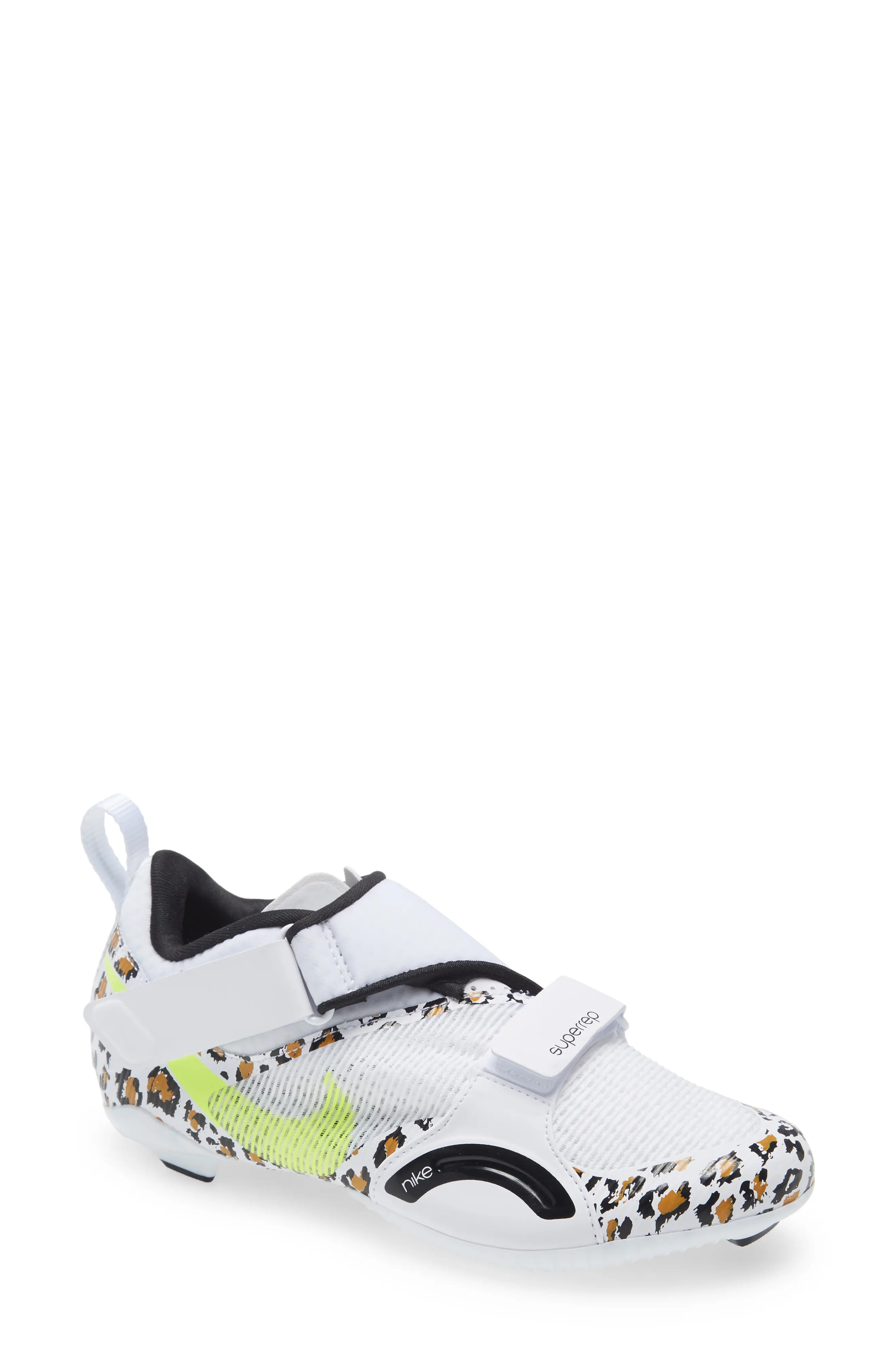 Nike SuperRep Cycle Shoe, Size 14 in White/Volt/Black/Chutney at Nordstrom | Nordstrom