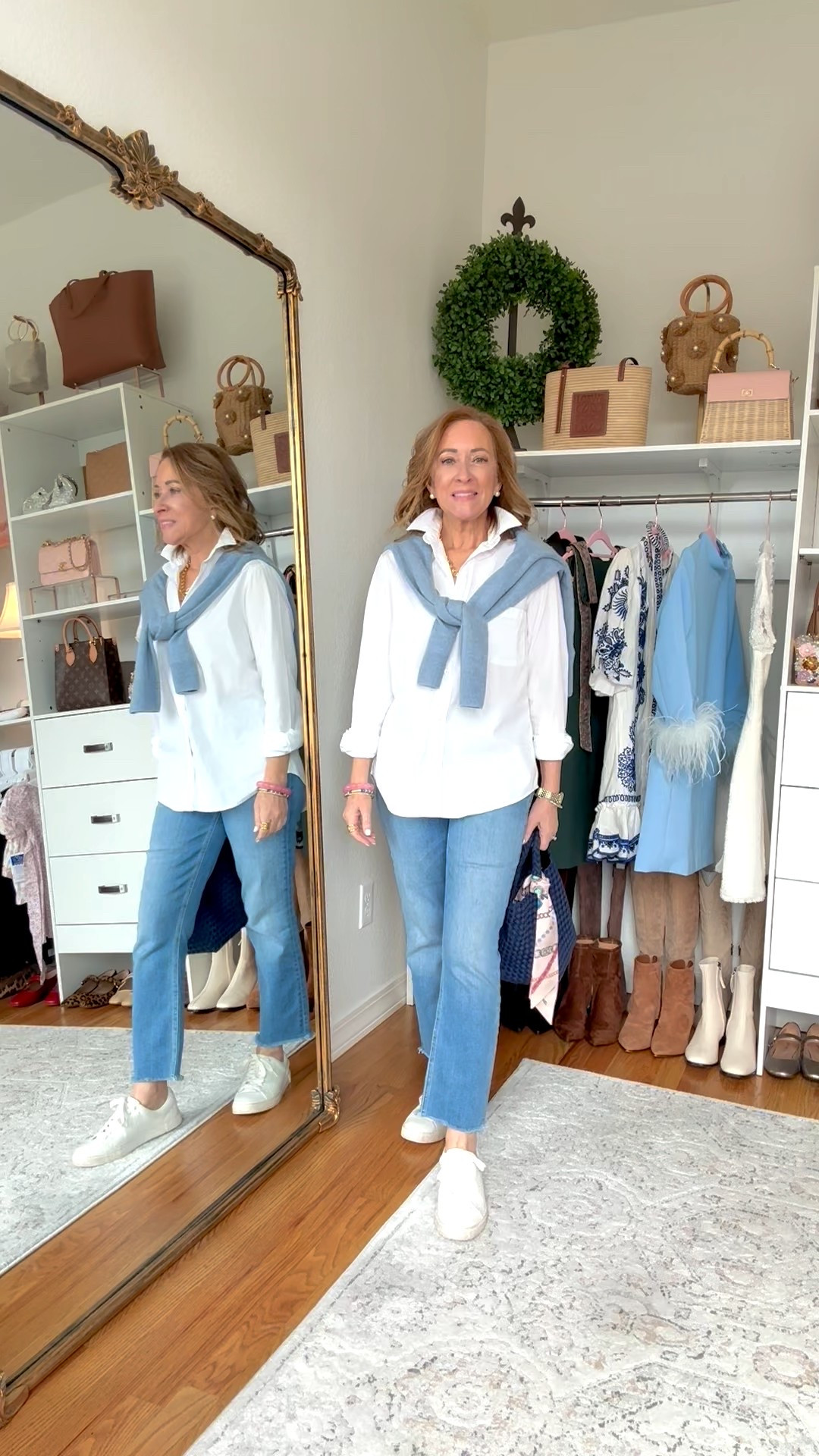 Doesn’t get any better than comfort jeans, a crisp button up & sneakers ?!

This might be my “heading into spring” uniform 🌸

Adding fun accessories are always fun too. My friend Catherine designed the bracelet stack I’m wearing and it’s so pretty! You can buy the entire stack (7 pieces), or a stack of 5, or a stack of 3. And I have a special 20% off code!! (michelle20)

 

#LTKOver40 #LTKPetite #LTKootd