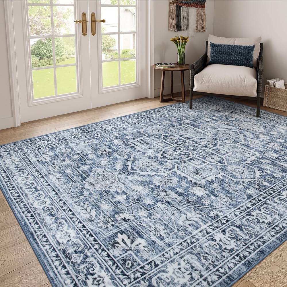 Lahome Oriental 8x10 Area Rugs-8x10 Rugs for Living Room Soft Ultra-thin Washable Rug, Traditiona... | Amazon (US)