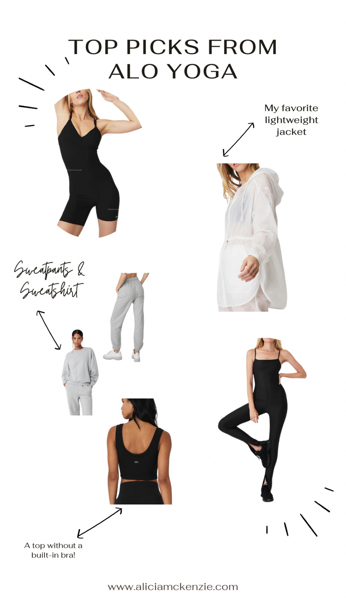 Highlighting a few of my alo staples. The white lightweight jackets is on heavy rotation during the spring and summer. 

#LTKGiftGuide #LTKfitness