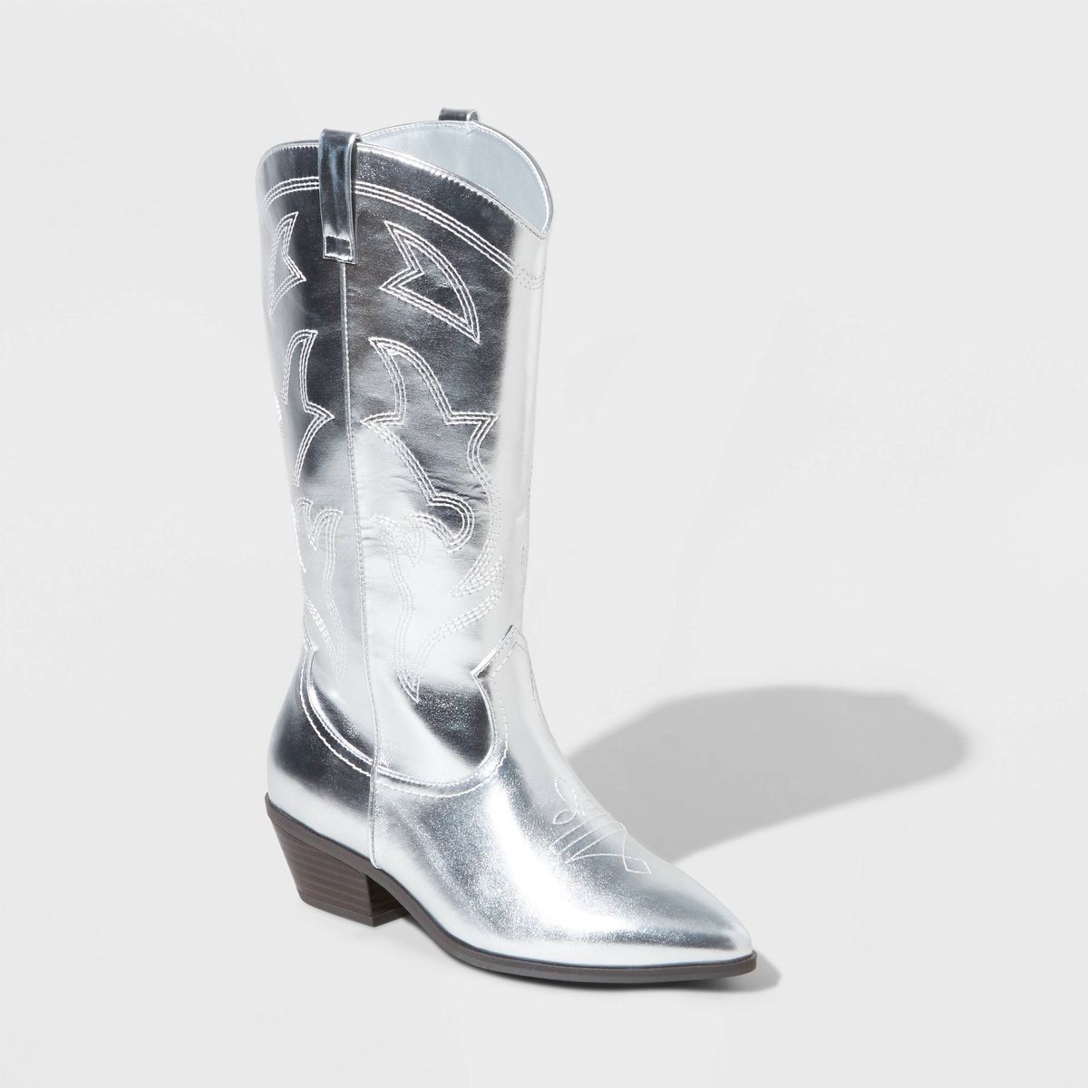 Women's Brynley Western Boots - Wild Fable™ Silver 5 | Target