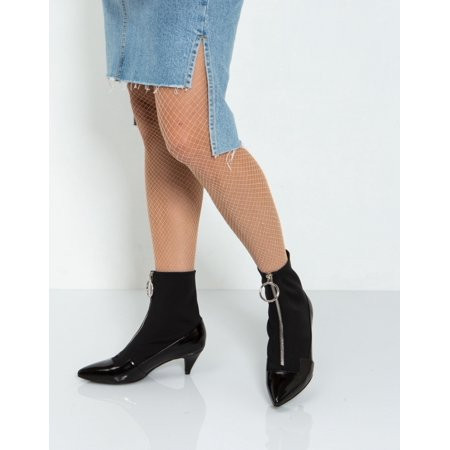 Jeffrey Campbell ENZO Heeled Bootie, Black (8) | Walmart (US)
