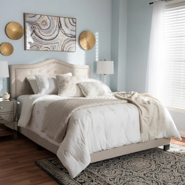 Roberto Fabric Upholstered Standard Bed | Wayfair North America