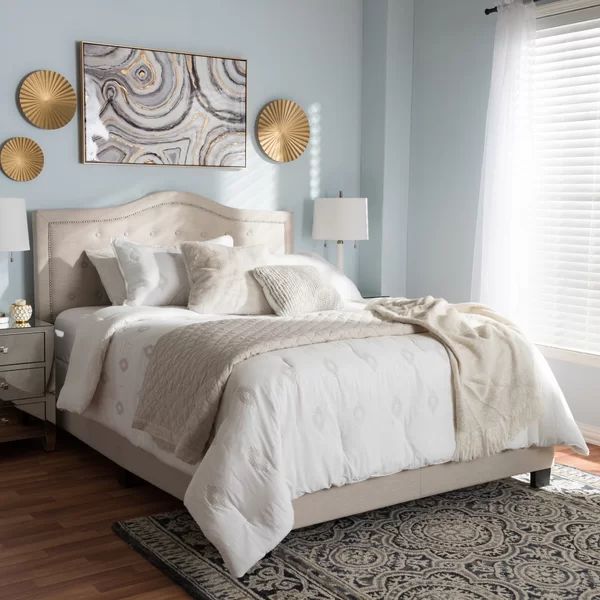 Roberto Fabric Upholstered Standard Bed | Wayfair North America