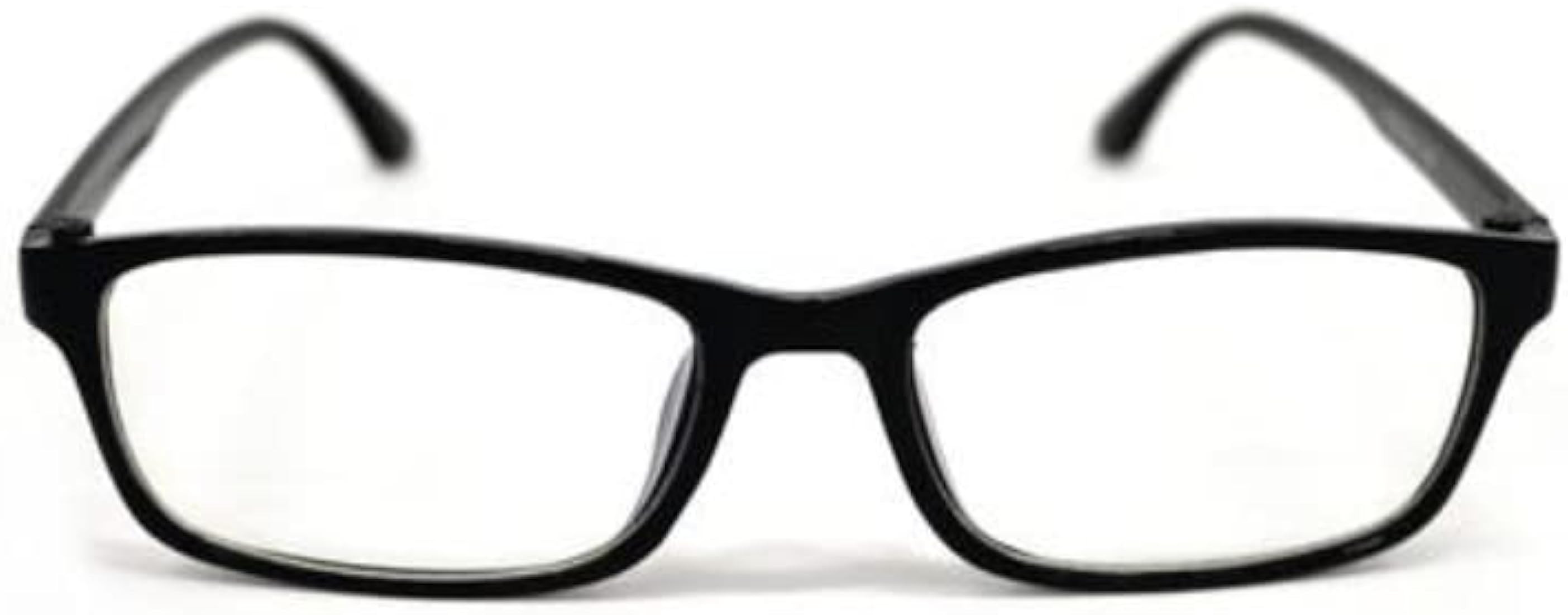 Blue Light Blocker Eye Glasses Black Medium Large 301-6085 Modern Black | Amazon (US)