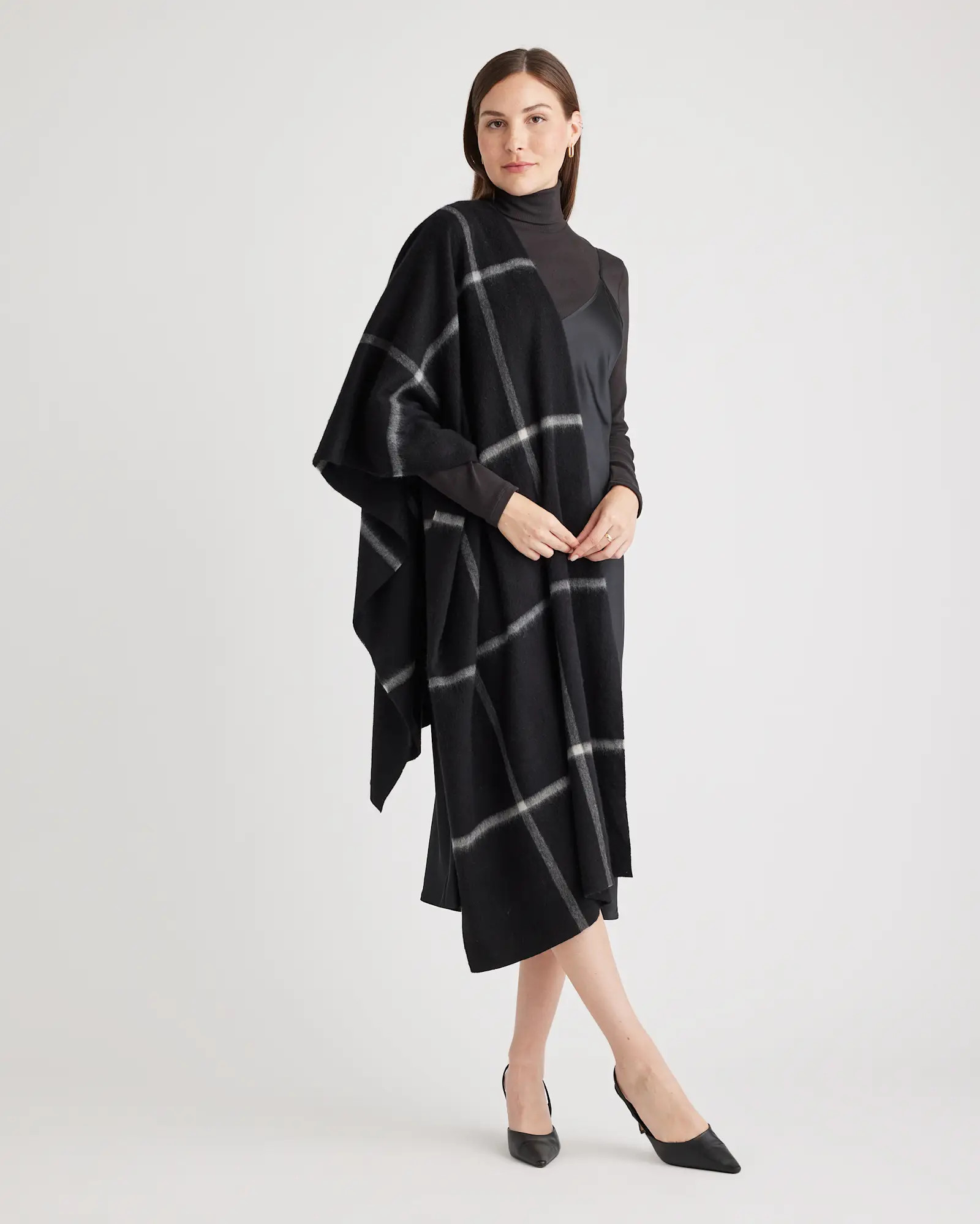 Mongolian Cashmere Plaid Wrap | Quince