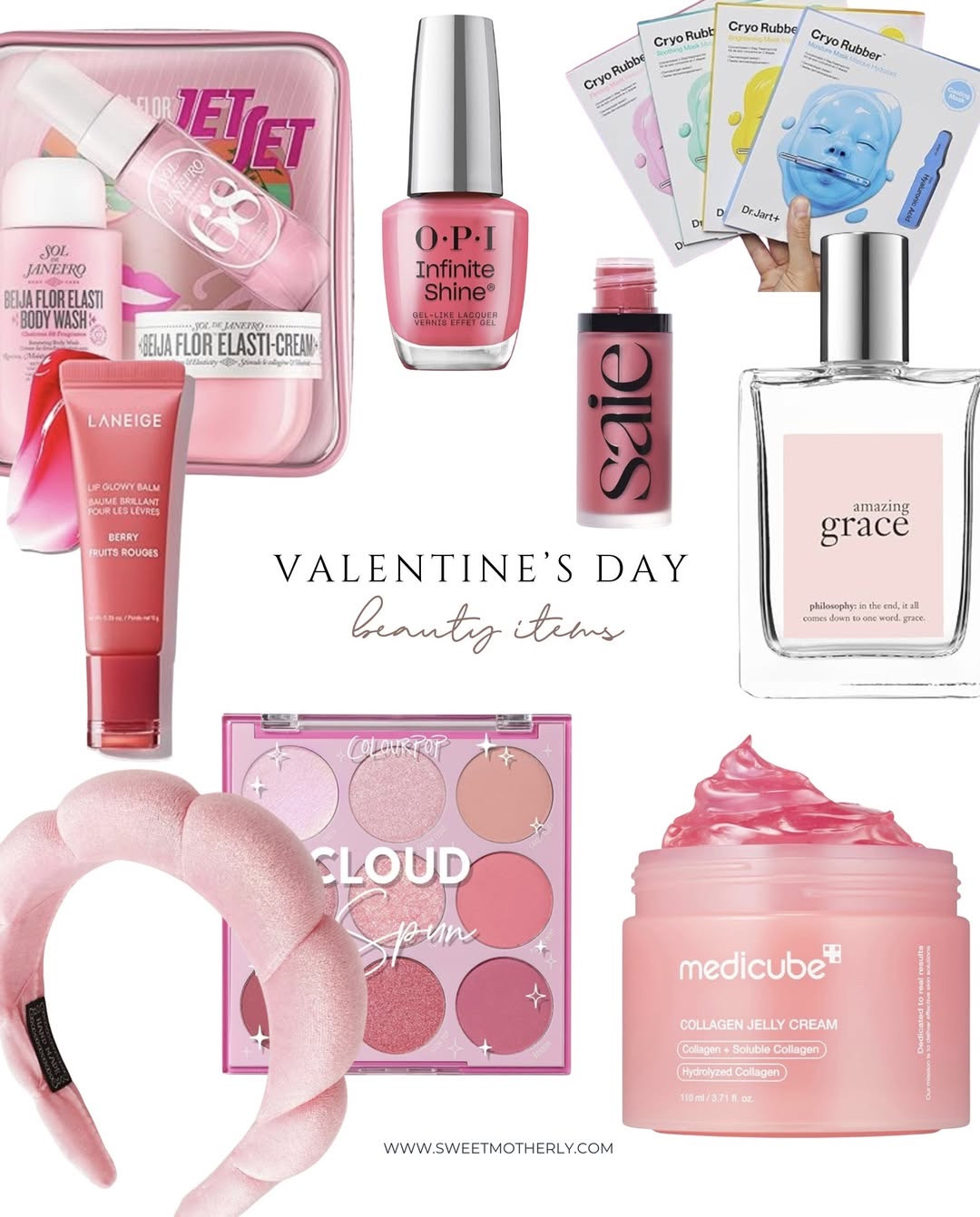 Valentine’s Day beauty gifts for her

Everyday makeup essentials
Glow-boosting complexion products
Neutral eyeshadow palettes
Cream blush and bronzer
Long-wear mascara favorites
Lip oils and glosses
Skincare-infused makeup
Travel-friendly beauty staples

#LTKSaleAlert #LTKSeasonal #LTKBeauty