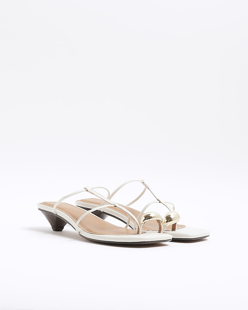 White Strappy Heeled Sandals | River Island UK & IE