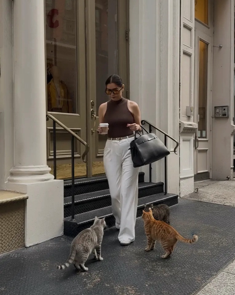 Are you a cat or dog person?
This trend but with cats because I am a cat lady. 🐈 
.
#cat #ootd #casualoutfit #fashiontrend