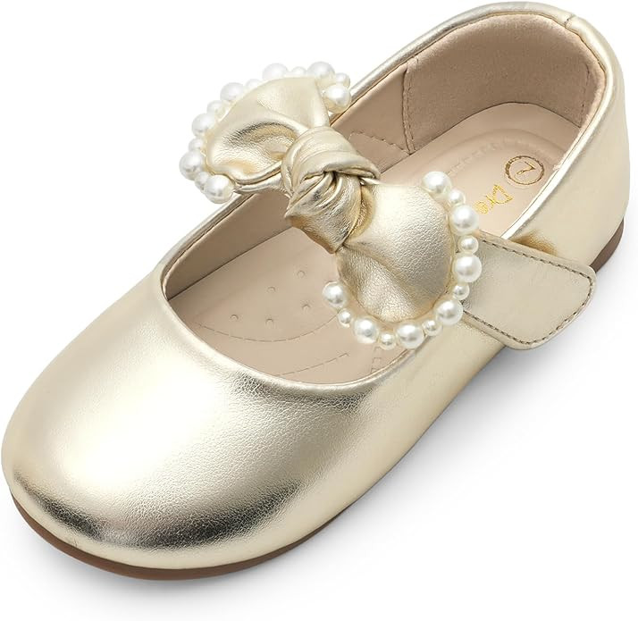DREAM PAIRS Girl Dress Shoes Mary Jane Flats for Party School Wedding (Toddler/Little Kid) | Amazon (US)